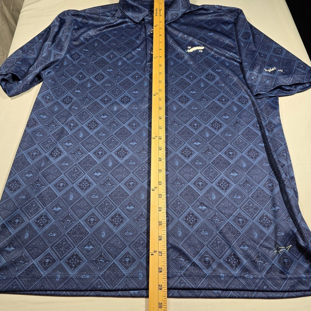 Greg Norman golf Ryder Cup 1926 Polo Shirt Mens Large Blue ML75 Play Dry - Picture 6 of 9